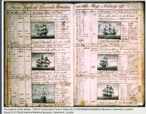 Betsey Ship's Log One of ships for Asbury's Atlantic Crossing